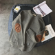 Men's crew-neck pullover jumper with ribbed trims and elbow patches