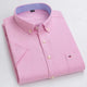 Men's Cotton Shirt, Tailored Fit Breathable Button-Up Business Casual Long Sleeve Shirt
