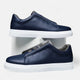 Men's panelled slip-on trainers with rounded toes and flat soles