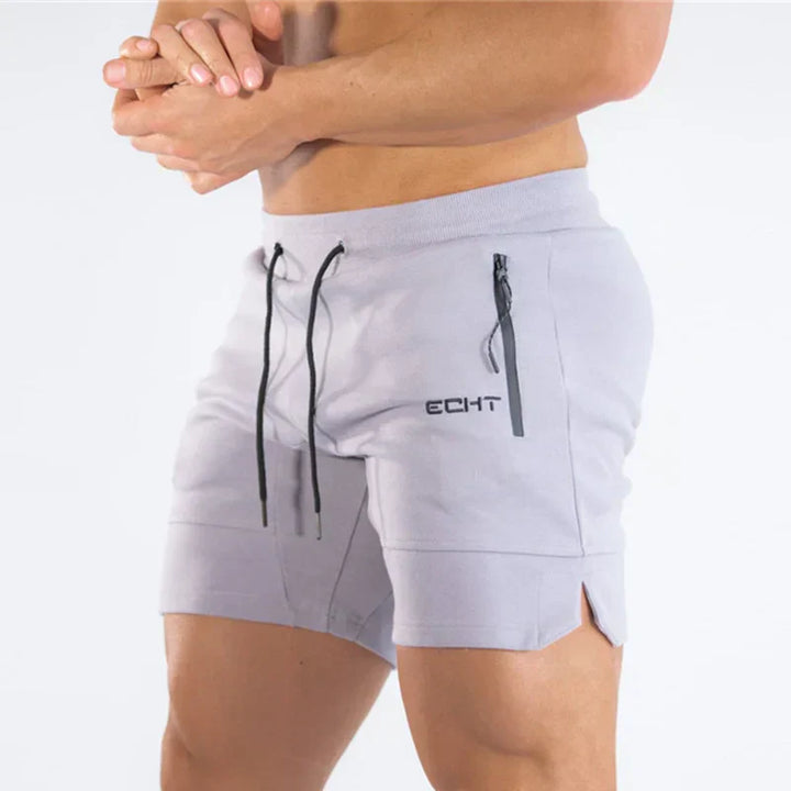 Men's Sports Shorts, Drawstring Waist Casual Summer Shorts with Zip Pockets