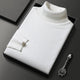 Ribbed turtleneck sweater with long sleeves and hip-length hem