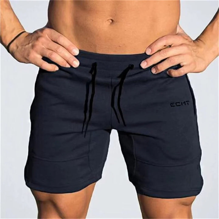 Men's Sports Shorts, Drawstring Waist Casual Summer Shorts with Zip Pockets