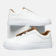 Men's panelled slip-on trainers with rounded toes and flat soles