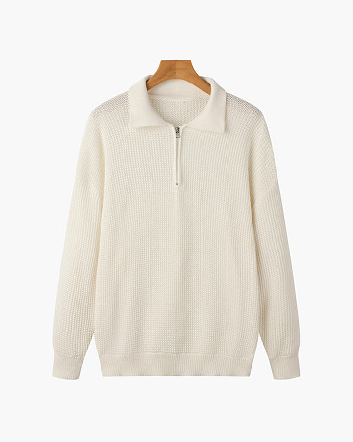 Unisex zipped sweater