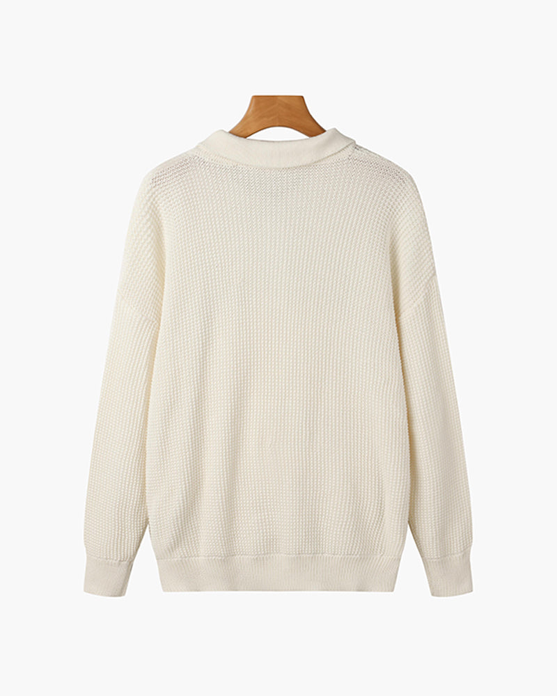 Unisex zipped sweater