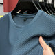 Men's Textured Crew Neck T-Shirt, Lightweight Cotton Casual Everyday Top with Modern Fit