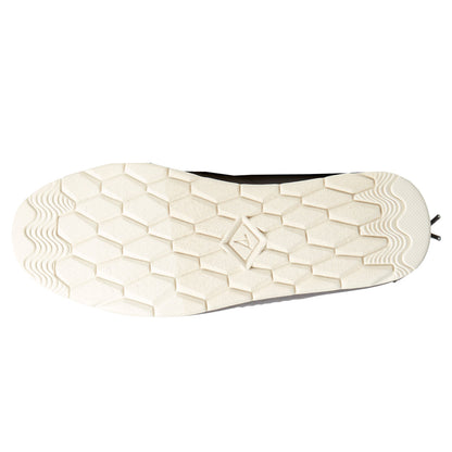 Quilted slip-on moccasin shoes with a low-top design
