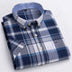Men's Cotton Shirt, Tailored Fit Breathable Button-Up Business Casual Long Sleeve Shirt