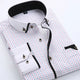 Men's Long Sleeve Shirt, Slim Fit Cotton Blend Button-Down Smart Casual Shirt