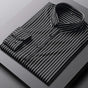 Men's Striped Cotton Shirt, Modern Fit Breathable Long Sleeve Smart Casual Shirt