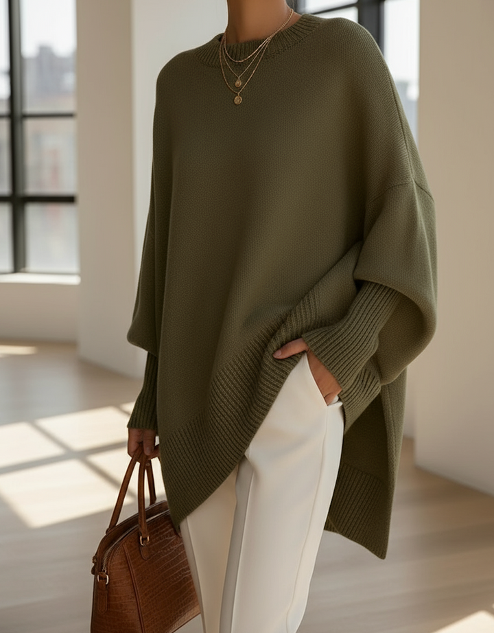 Oversized knitted jumper
