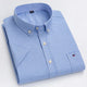 Men's Cotton Shirt, Tailored Fit Breathable Button-Up Business Casual Long Sleeve Shirt