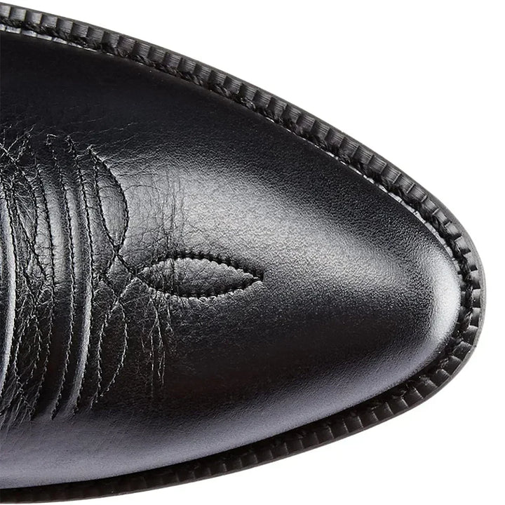Men's tall embroidered cowboy boots with pointed toe