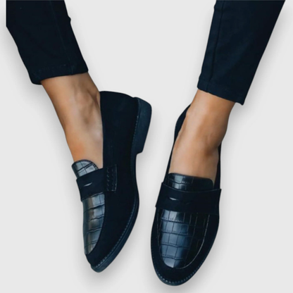 Men's Leather Loafers, Handmade Slip-On Orthopedic Comfort Shoes for Everyday Wear