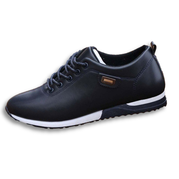 Men's low-top lace-up trainers with rounded toes, layered soles and textured outsoles