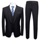 Men's 3 Piece Suit, Classic Fit Tailored Blazer Waistcoat & Trousers for Weddings