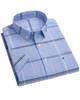 Men's Cotton Shirt, Tailored Fit Breathable Button-Up Business Casual Long Sleeve Shirt