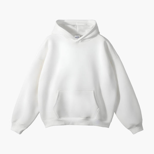Unisex pullover hoodie with kangaroo pocket and long sleeves