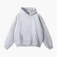 Unisex pullover hoodie with kangaroo pocket and long sleeves