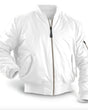 Men's bomber jacket with mock neck, front zip and multiple zipped pockets