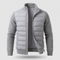 Quilted unisex puffer jacket with long sleeves and hip-length cut