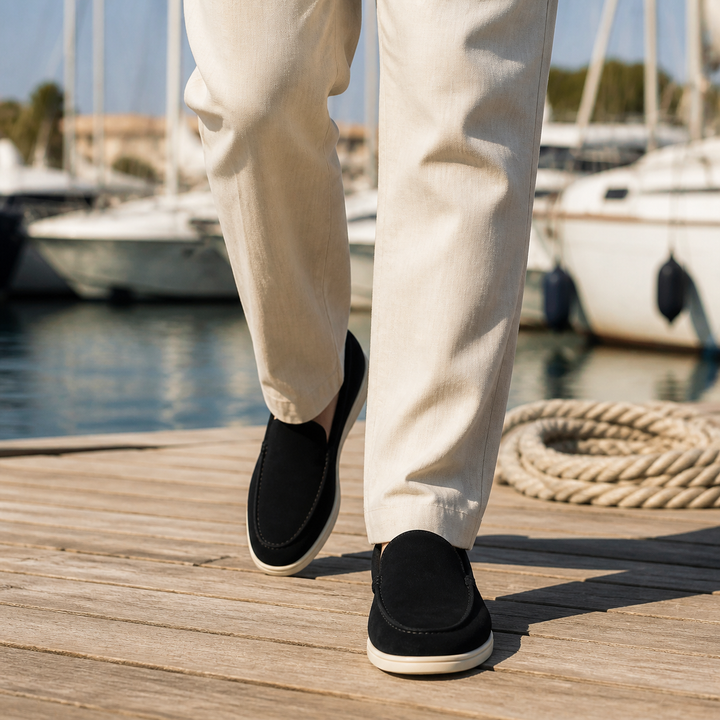 Men's round-toe slip-on loafers
