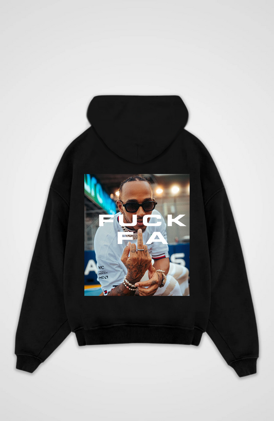 Oversized graphic hoodie with large photographic back print