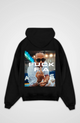 Oversized graphic hoodie with large photographic back print
