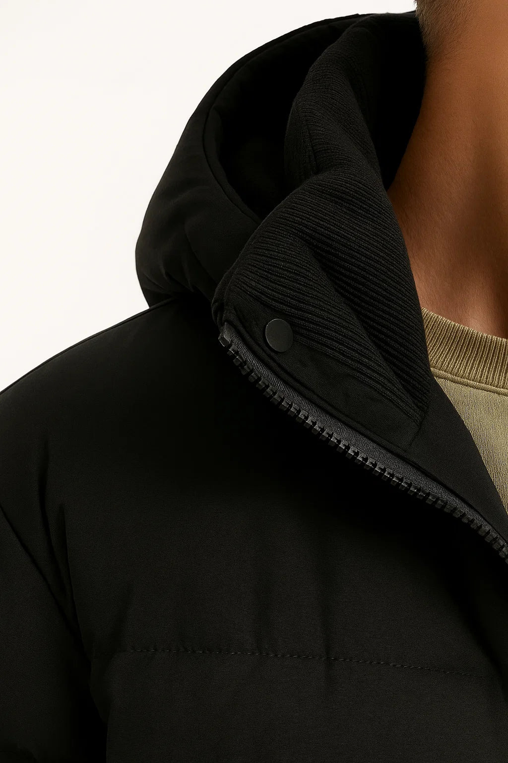 Men's hooded lined jacket with pockets