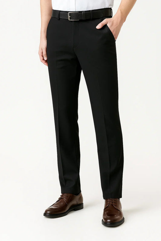 Men's Stretch Trousers in Soft, Comfortable Fabric