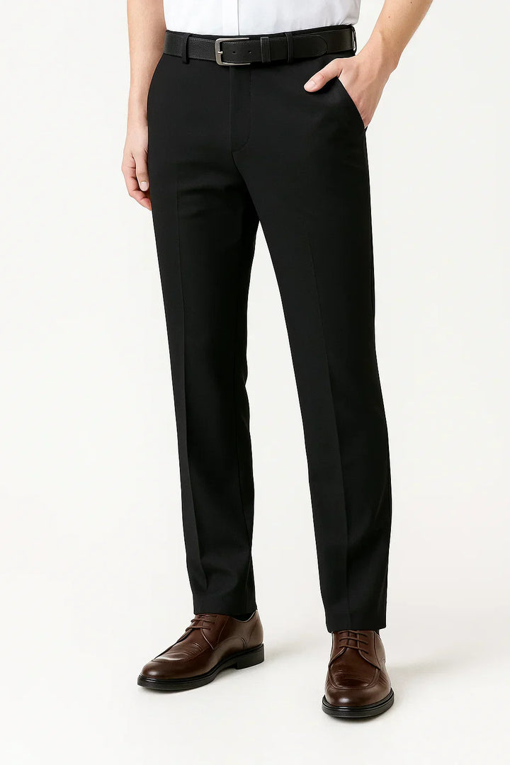 Men's Stretch Trousers in Soft, Comfortable Fabric