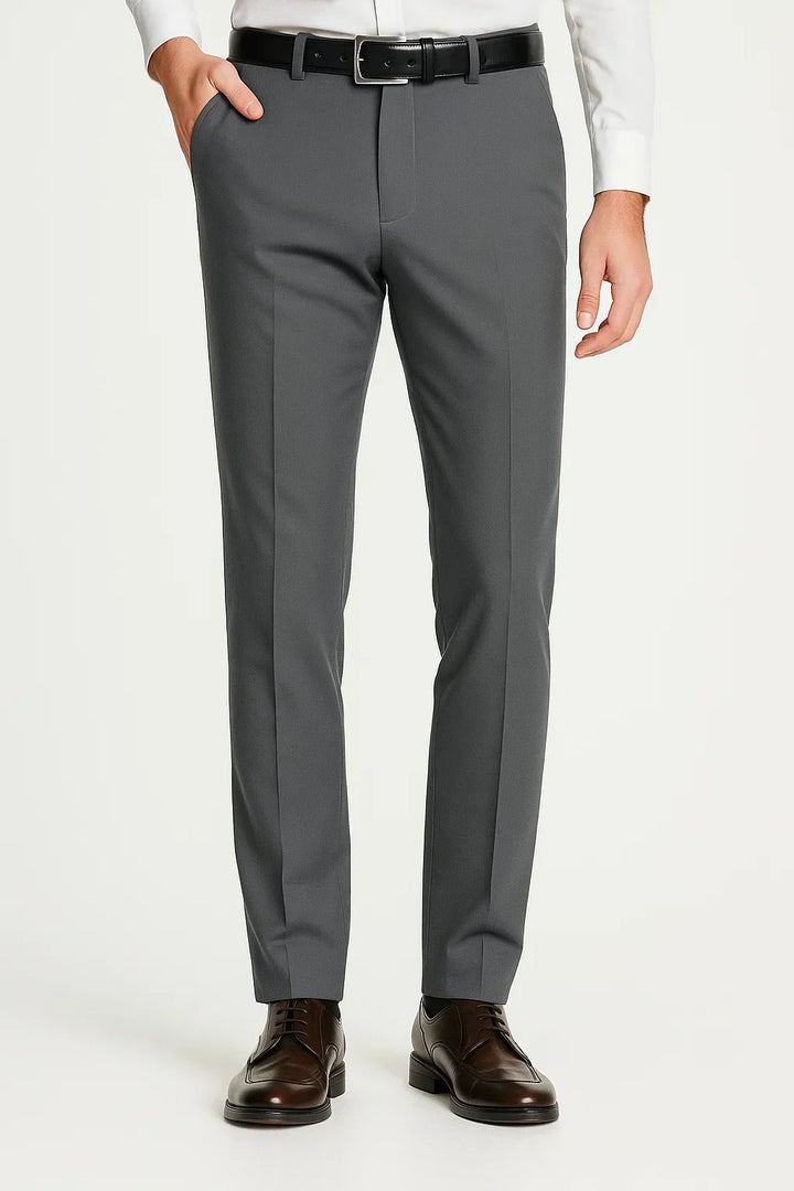 Men's Stretch Trousers in Soft, Comfortable Fabric