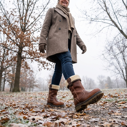 Unisex fur-lined winter boots