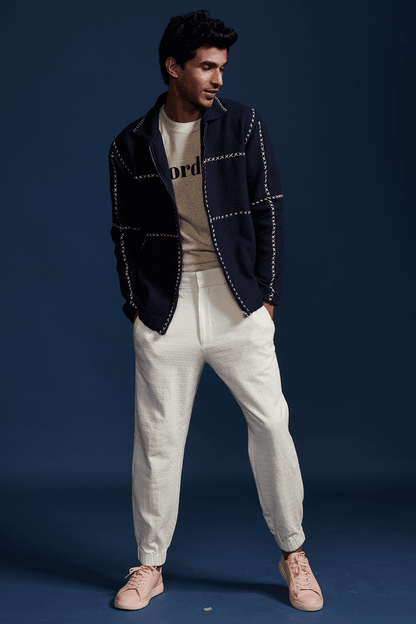 Unisex cross stitch jacket