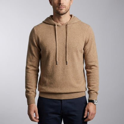 Unisex hooded jumper with long sleeves, drawstrings and ribbed trims