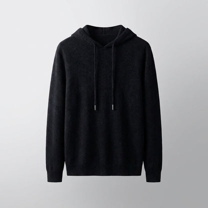 Unisex hooded jumper with long sleeves, drawstrings and ribbed trims