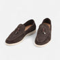 Men's casual moccasin loafers with flat soles