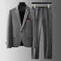 Men's Slim Fit Suit, 2 Piece Notch Lapel Blazer & Trousers for Weddings & Formal Events