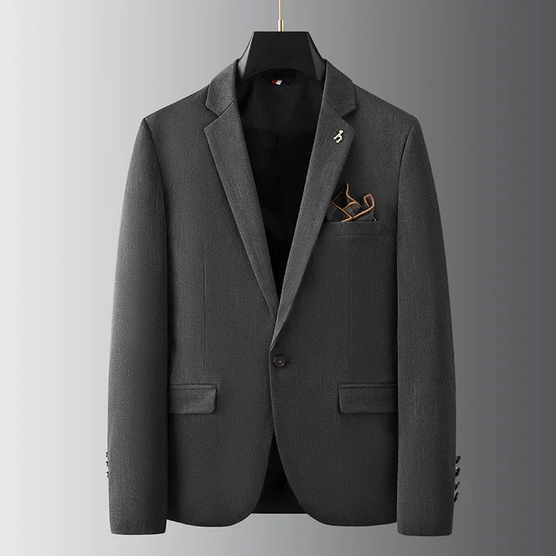 Men's Slim Fit Suit, 2 Piece Notch Lapel Blazer & Trousers for Weddings & Formal Events