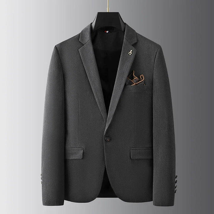 Men's Slim Fit Suit, 2 Piece Notch Lapel Blazer & Trousers for Weddings & Formal Events