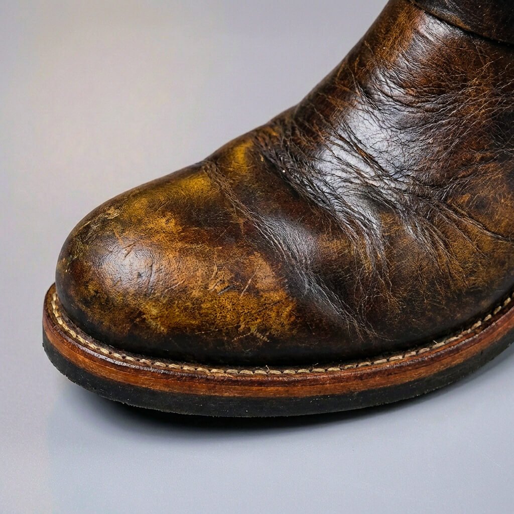 Vintage-style ankle lace-up boots
