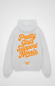 Unisex oversized hoodie with Pretty Girls Support Norris back graphic