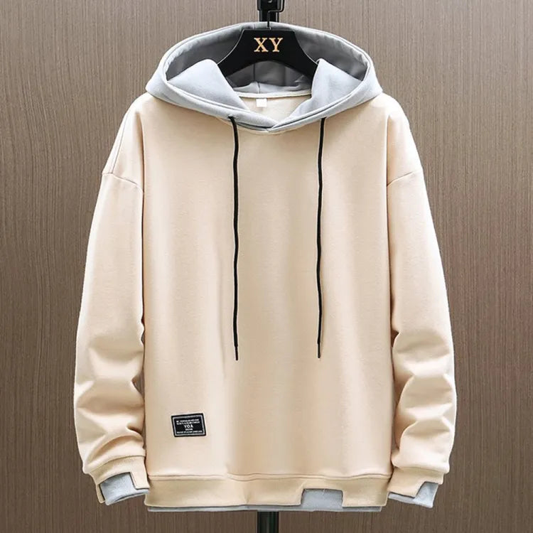 Unisex classic pullover hoodie with drawstring hood and long sleeves