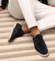 Men's moc toe derby shoes