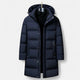 Men's hooded longline quilted puffer parka