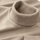 Men's ribbed turtleneck sweater with long sleeves and ribbed trims