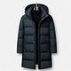 Men's hooded longline quilted puffer parka