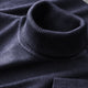 Men's ribbed turtleneck sweater with long sleeves and ribbed trims
