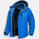 Men's waterproof winter parka with hood and fleece lining