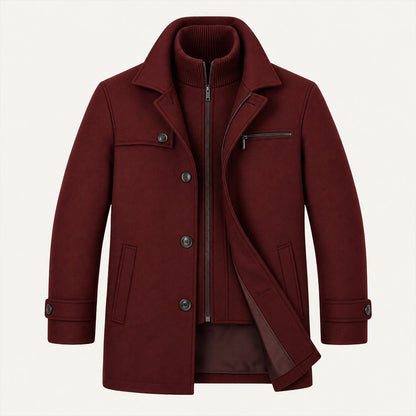 Men's winter coat with adjustable cuffs